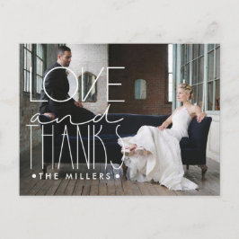 Postal Amor Y Gracias | Nombre y foto personalizados Grac