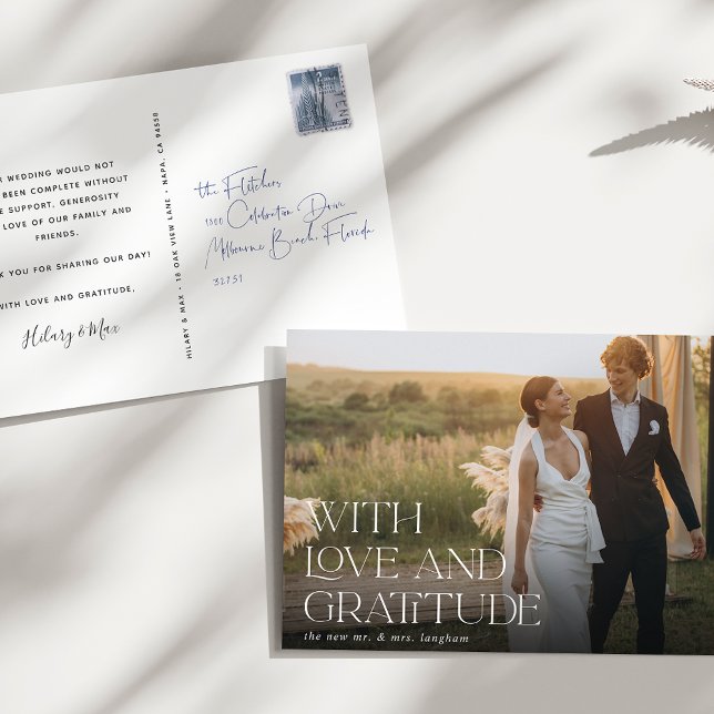 Postal Amor y gratitud | Foto Boda Gracias (Subido por el creador)