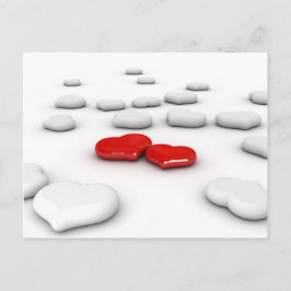 Postal Amor y muchos corazones