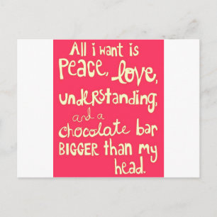 Postal Amor y paz