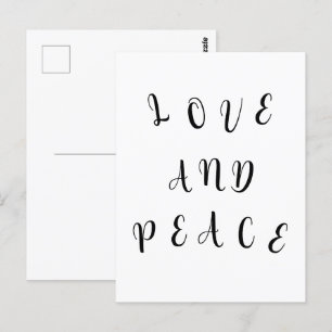 Postal Amor Y Paz Cuidados