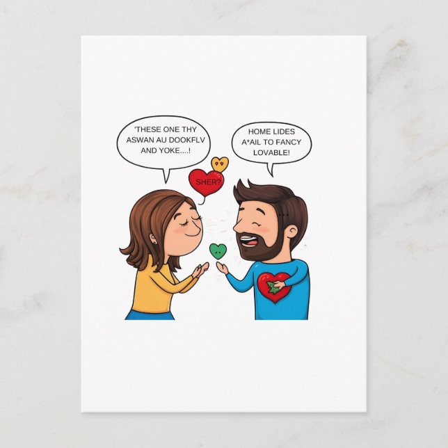 Postal Amor y Romance – Especial del Día de San Valentín (Anverso)
