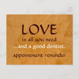 Postal Amor Y Un Buen Dentista