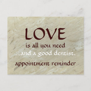 Postal Amor Y Un Buen Dentista