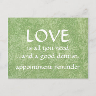 Postal Amor Y Un Buen Dentista
