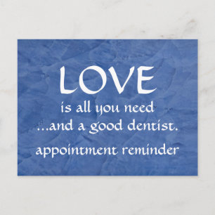 Postal Amor Y Un Buen Dentista