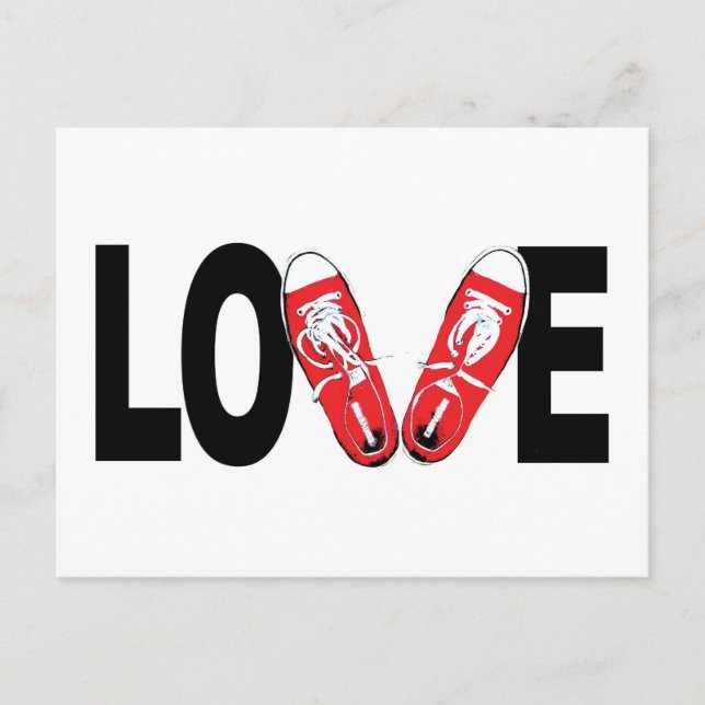 Postal Amor y zapatos (Anverso)