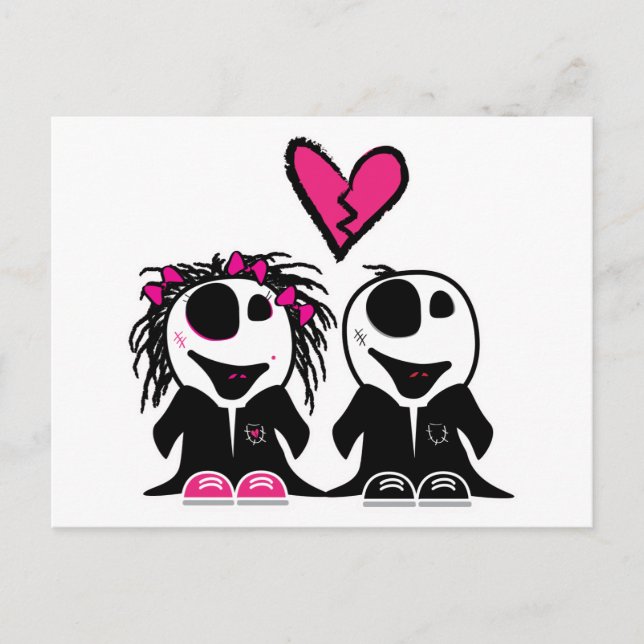 POSTAL AMOR ZOMBIE (Anverso)