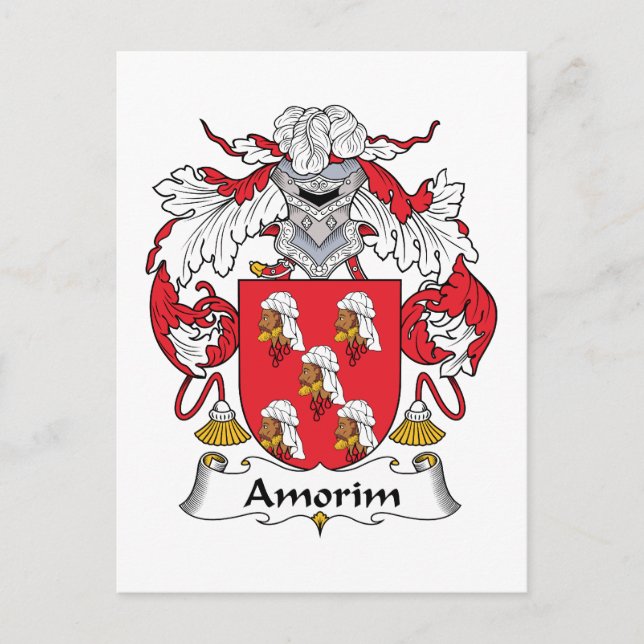Postal Amorim Family Crest (Anverso)