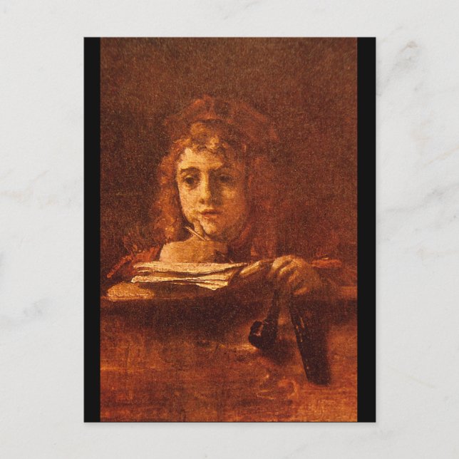 Postal Amos de Titus Writing', Rembrandt_Dutch (Anverso)