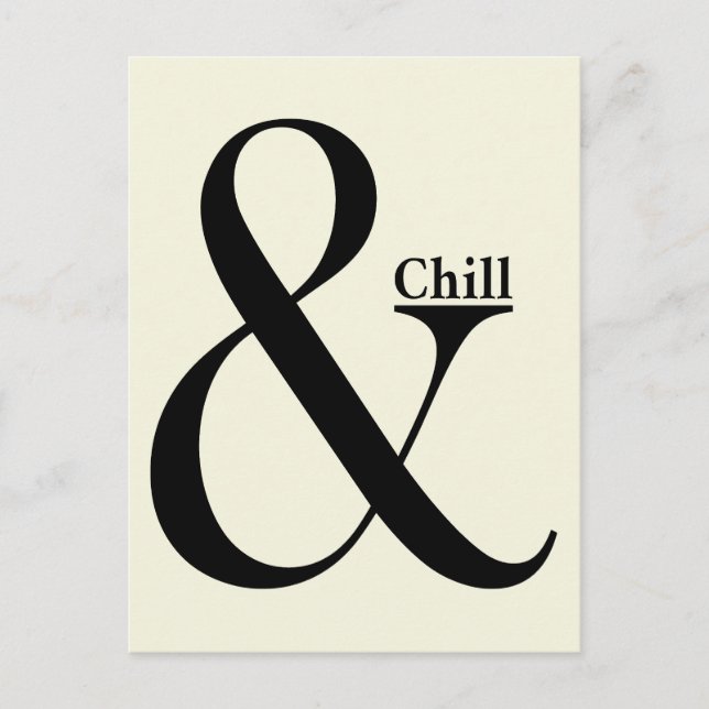 Postal Ampersand Chill (Anverso)
