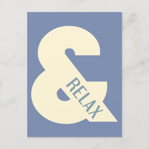 Postal Ampersand Relax Minimalista