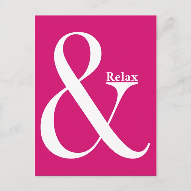 Postal Ampersand Y Relax (Anverso)