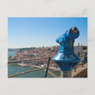 Postal Amplia vista de la ciudad de Oporto
