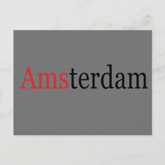 Postal Ámsterdam (Anverso)