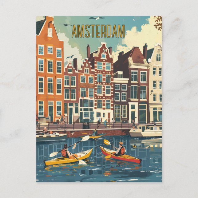 Postal Amsterdam Holanda (Anverso)
