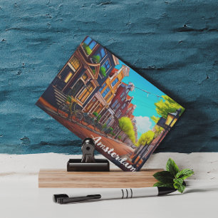 Postal Amsterdam Holland Houses Travel Europe