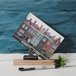 Postal Amsterdam Holland Houses Travel Europe