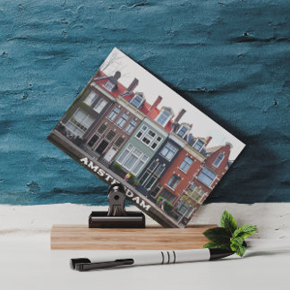 Postal Amsterdam Holland Houses Travel Europe