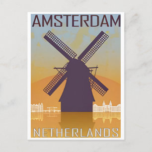 Postal Amsterdam Holland Países Bajos Vintage dutch