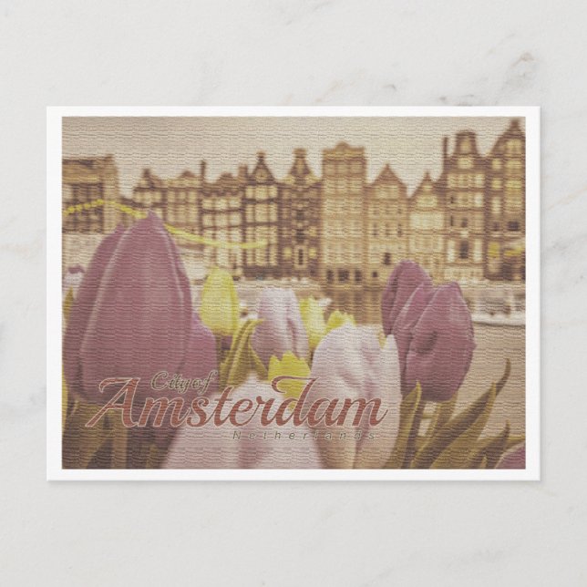 POSTAL AMSTERDAM NETHERLANDS VINTAGE (Anverso)