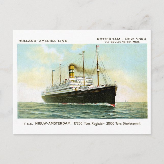 Postal Ámsterdam Nieuw de 1906 (Anverso)