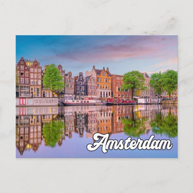 Postal Ámsterdam, Países Bajos (Anverso)