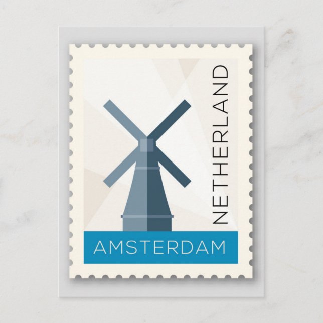Postal Ámsterdam Países Bajos (Anverso)