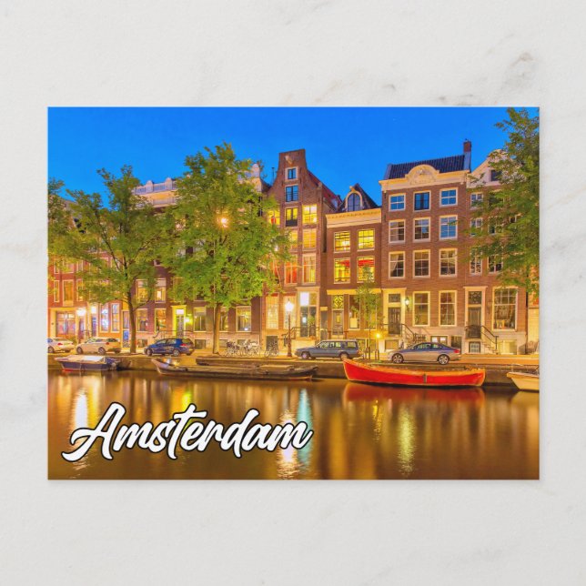 Postal Ámsterdam, Países Bajos (Anverso)