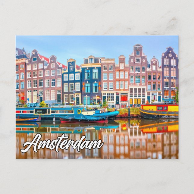 Postal Ámsterdam, Países Bajos (Anverso)