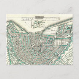 Postal Amsterdam, Países Bajos ・ Mapa del Plan de la Ciud