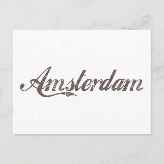 Postal Ámsterdam vintage (Anverso)