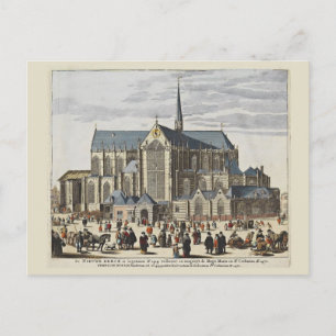 Postal Ámsterdam vintage, Ámsterdam, nueva iglesia