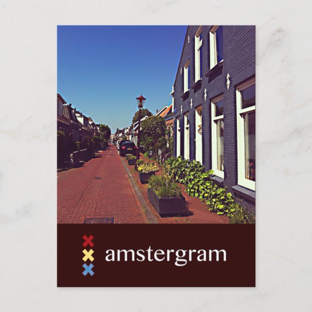 Postal Amstergrama callejero (Anverso)
