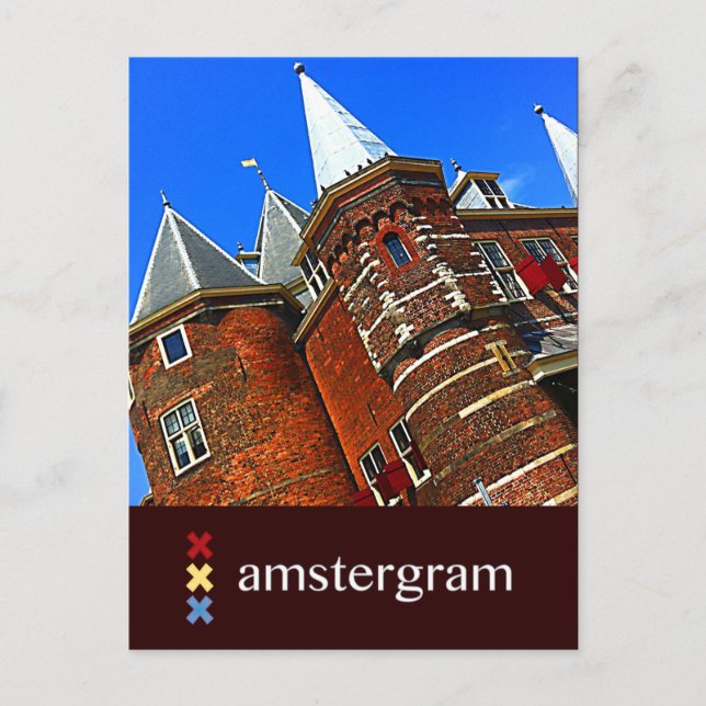 Postal Amstergrama de castillo (Anverso)