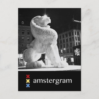 Postal Amstergrama de león