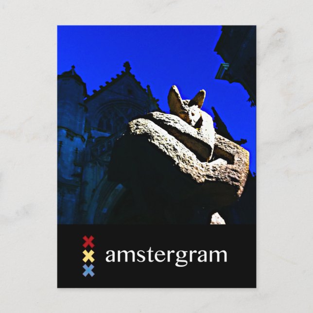 Postal Amstergrama del diablo (Anverso)