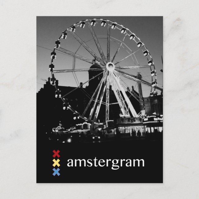 Postal Amstergrama del palacio (Anverso)