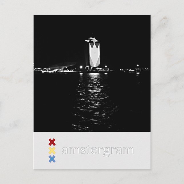 Postal Amstergrama rey (Anverso)