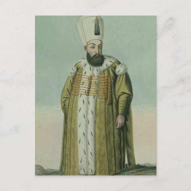 Postal Amurath (Murad) III (1546-95) Sultán 1574-95, de (Anverso)