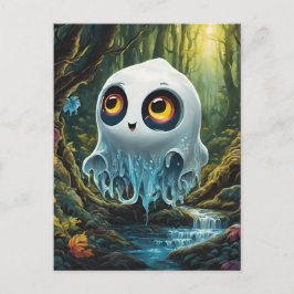 Postal Amusant petit fantôme