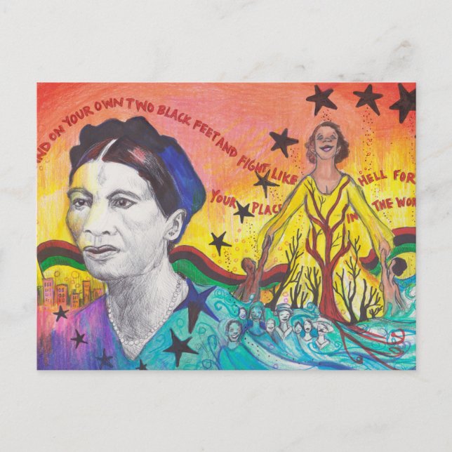 Postal Amy-Jacques Garvey Postcard (Anverso)