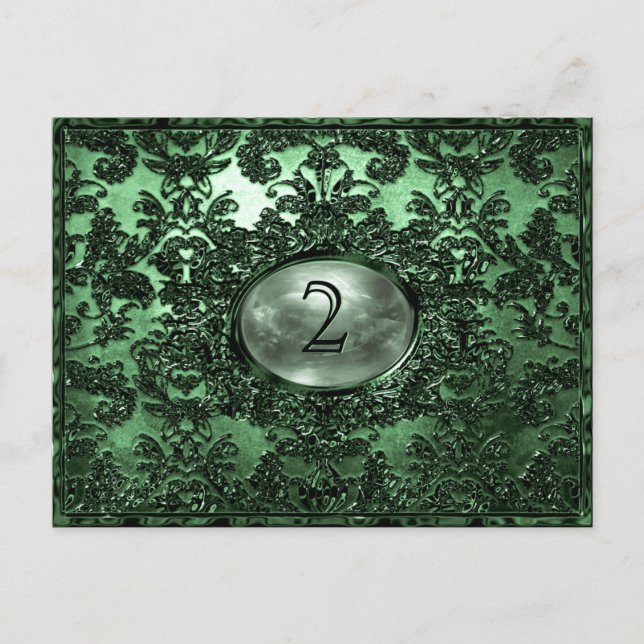 Postal Anabelle Dublin Victoria Table Number Card (Anverso)