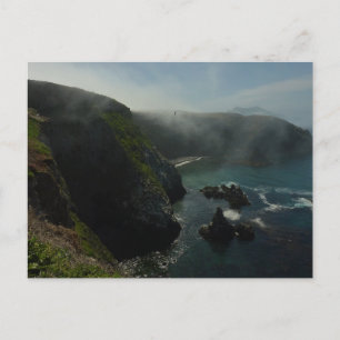 Postal Anacapa Island brumoso en Channel Islands