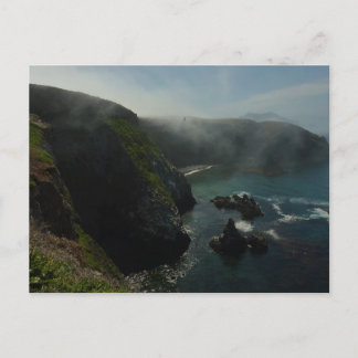 Postal Anacapa Island brumoso en Channel Islands