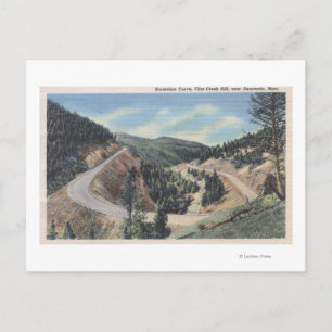 Postal Anaconda, Montana - Curva de herradura