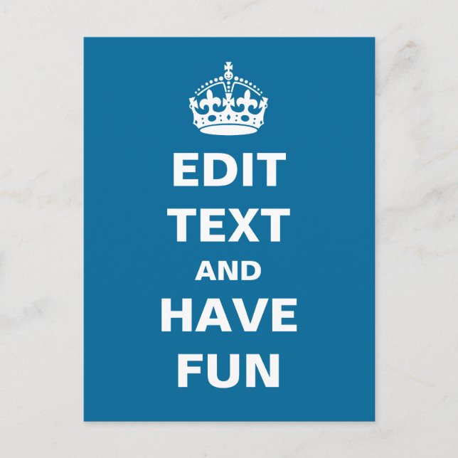 Postal ¡Añade tu propio texto aquí! (Anverso)