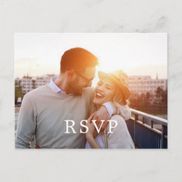 Postal Añadir 2 fotos de Personalizado de boda personaliz