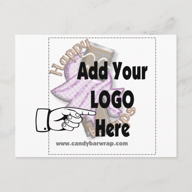 Postal Añadir el LOGO de su empresa como regalo de client (Anverso)