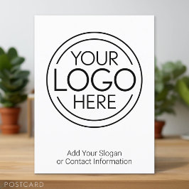 Postal Añadir el logotipo corporativo moderno Minimalista